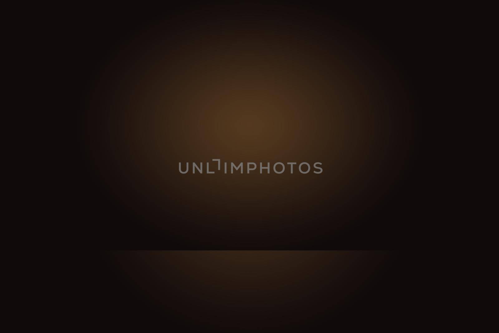 Abstract brown gradient well used as background for product display. by Benzoix