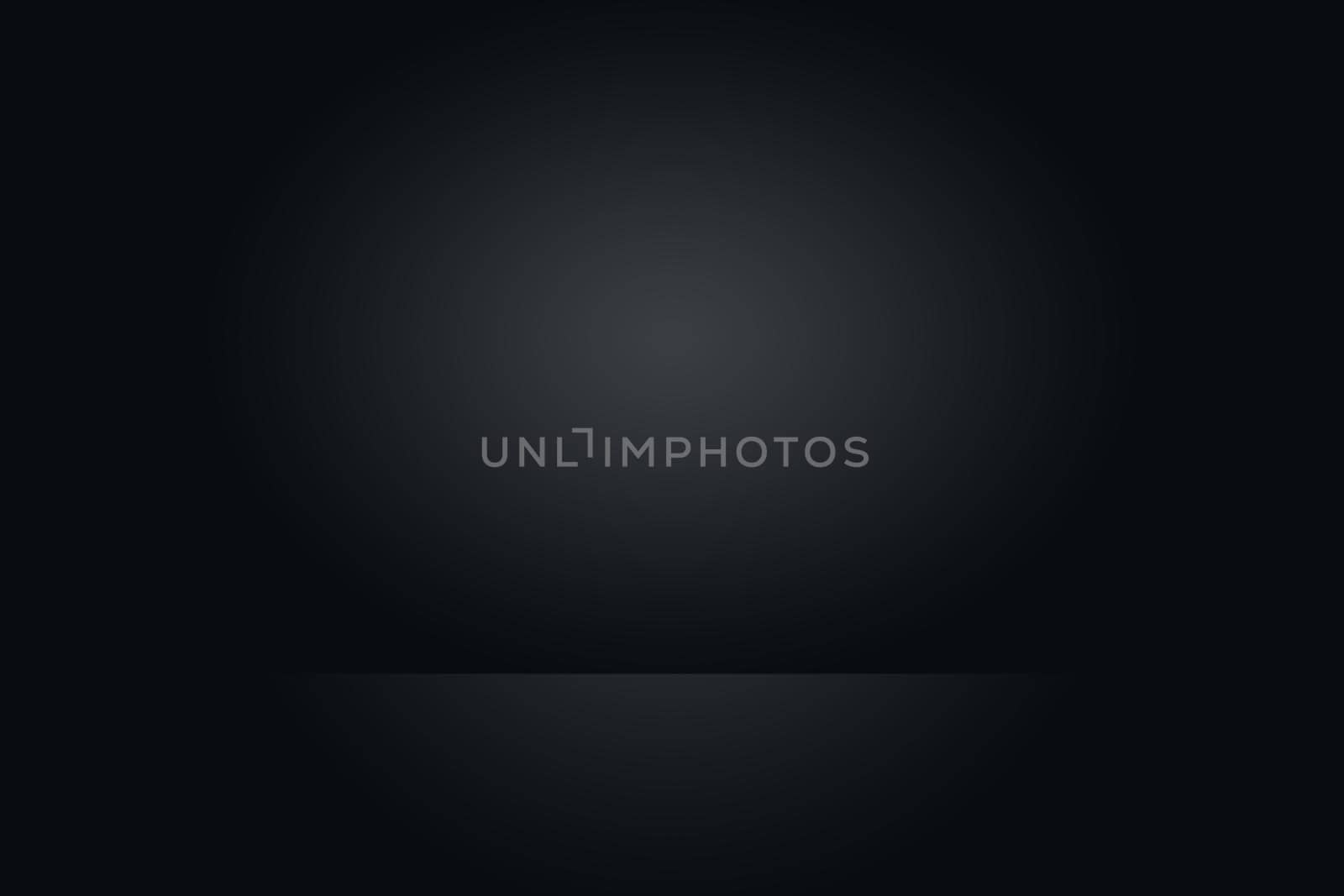 Abstract luxury blur dark grey and black gradient, used as background studio wall for display your products. by Benzoix