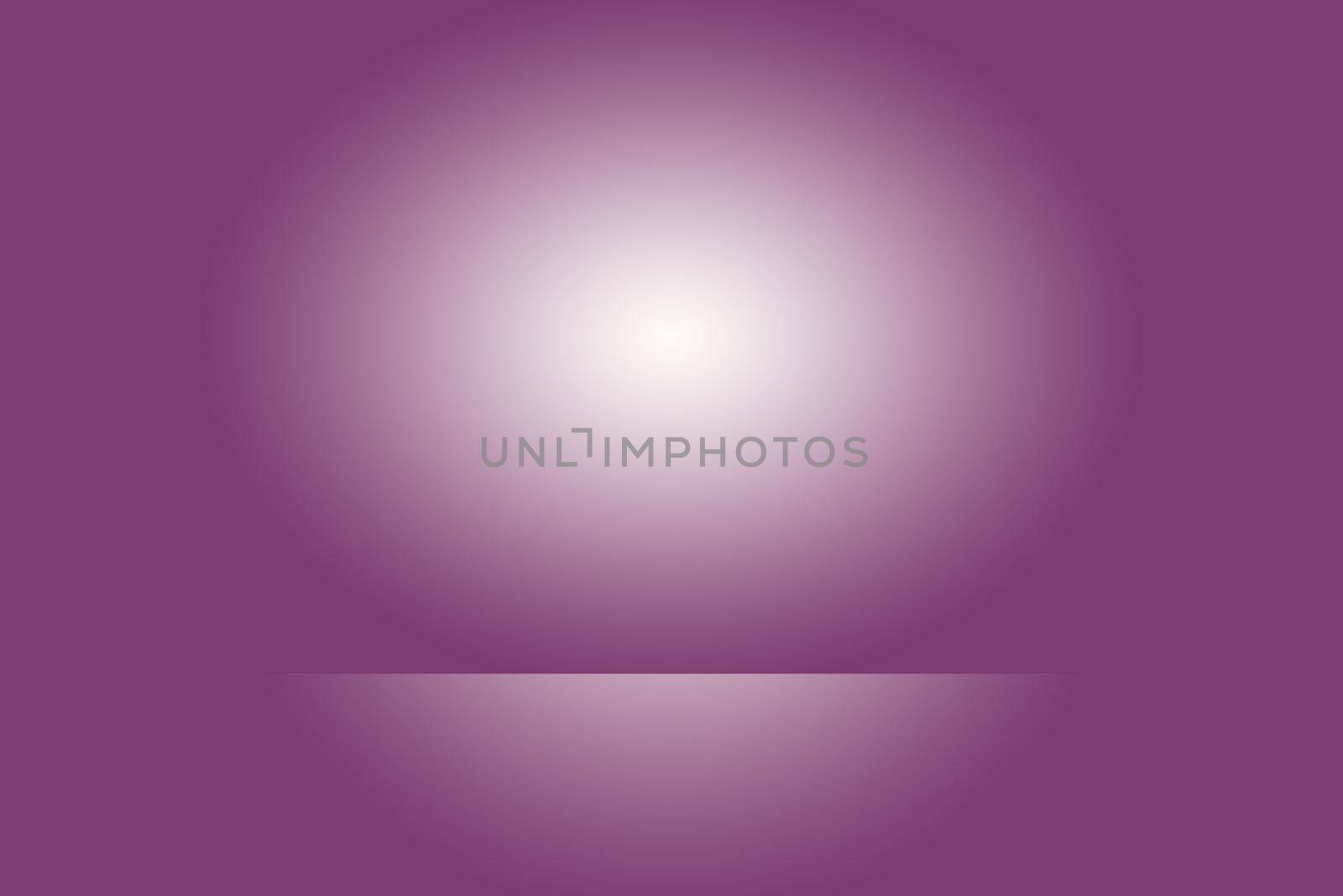 Studio Background Concept - Dark Gradient purple studio room background for product. by Benzoix