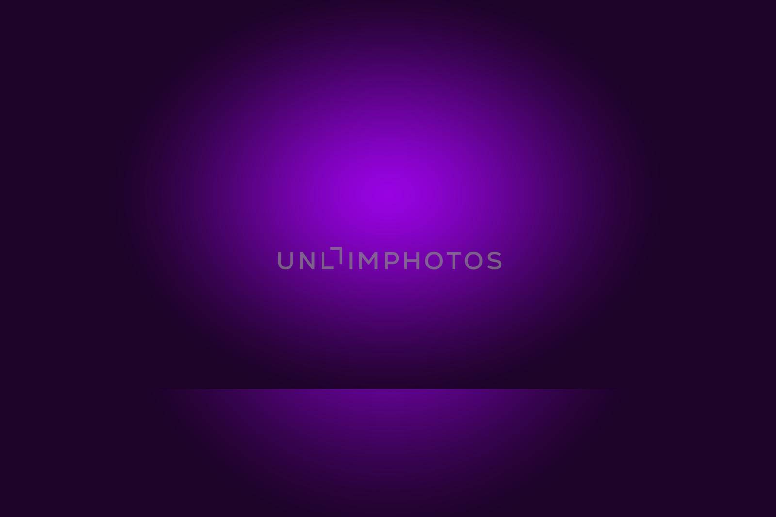 Studio Background Concept - Dark Gradient purple studio room background for product. by Benzoix