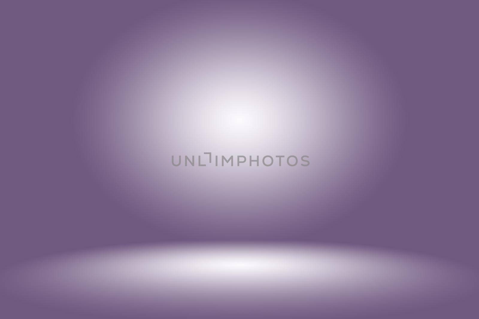 Studio Background Concept - Dark Gradient purple studio room background for product. by Benzoix