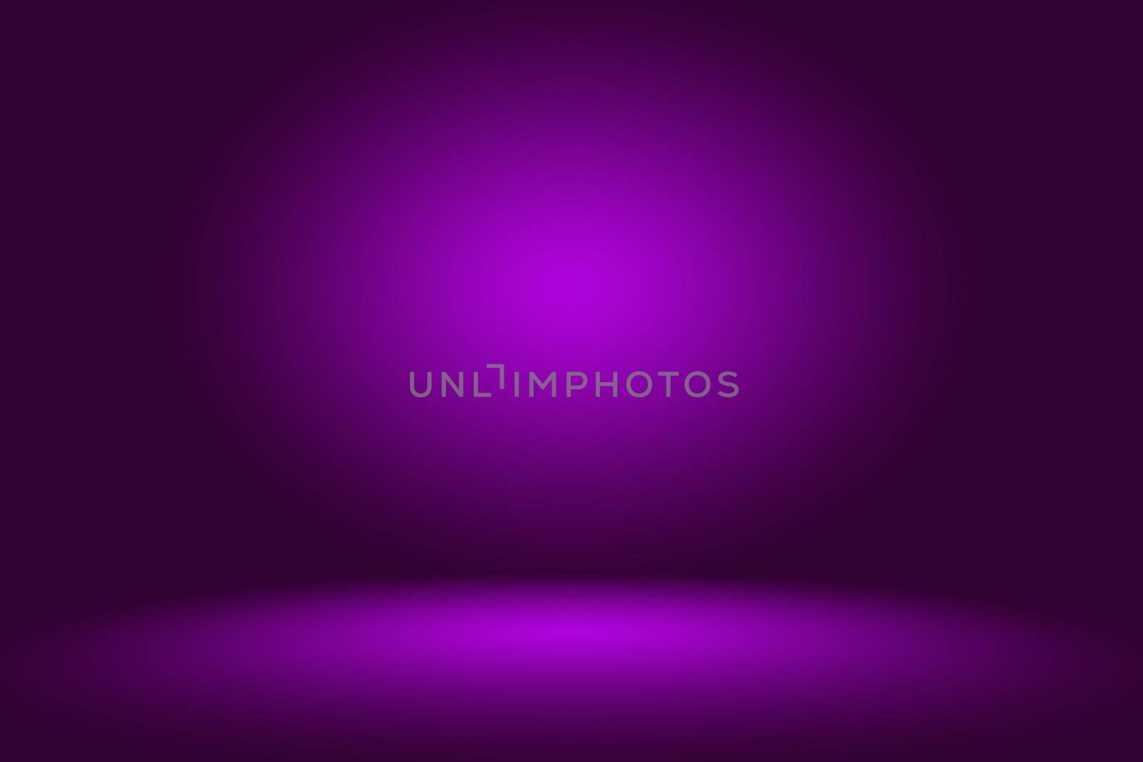 Studio Background Concept - Dark Gradient purple studio room background for product