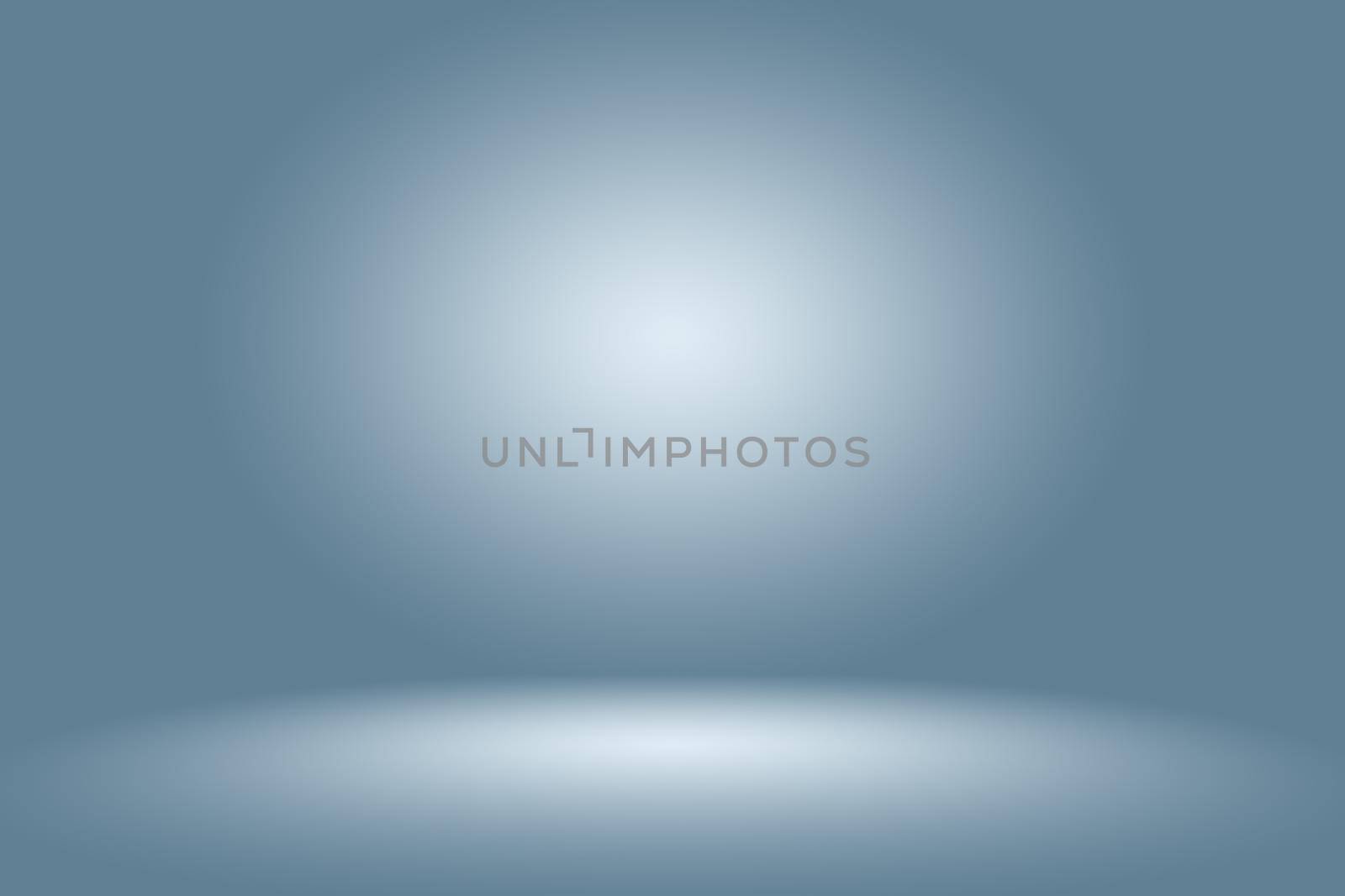 Gradient Blue abstract background. Smooth Dark blue with Black vignette Studio. by Benzoix