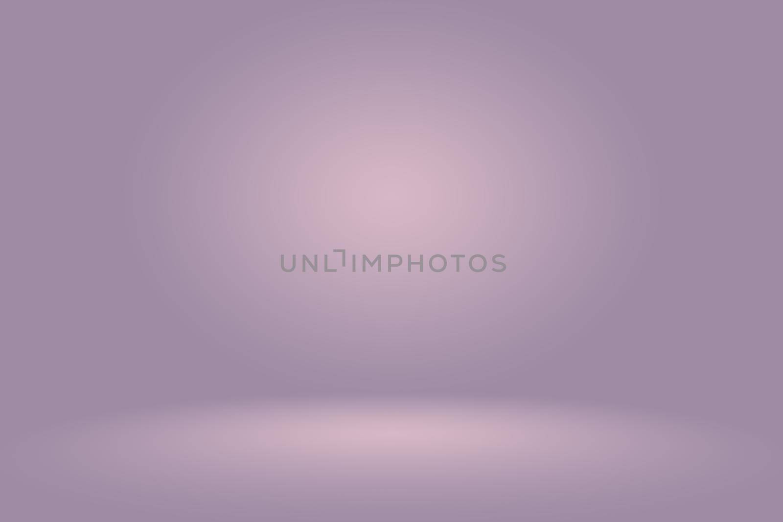 Studio Background Concept - Dark Gradient purple studio room background for product. by Benzoix