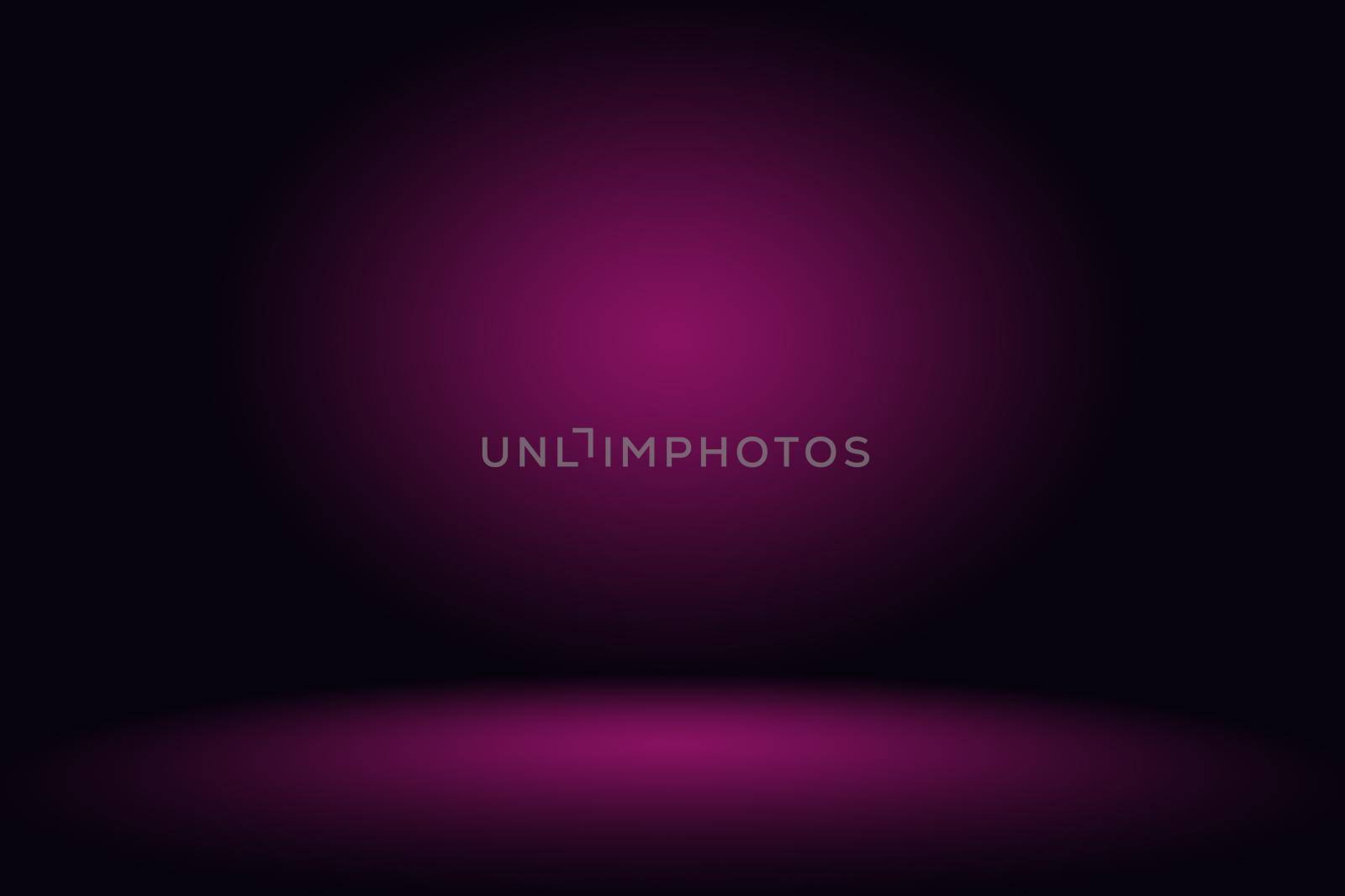 Studio Background Concept - Dark Gradient purple studio room background for product