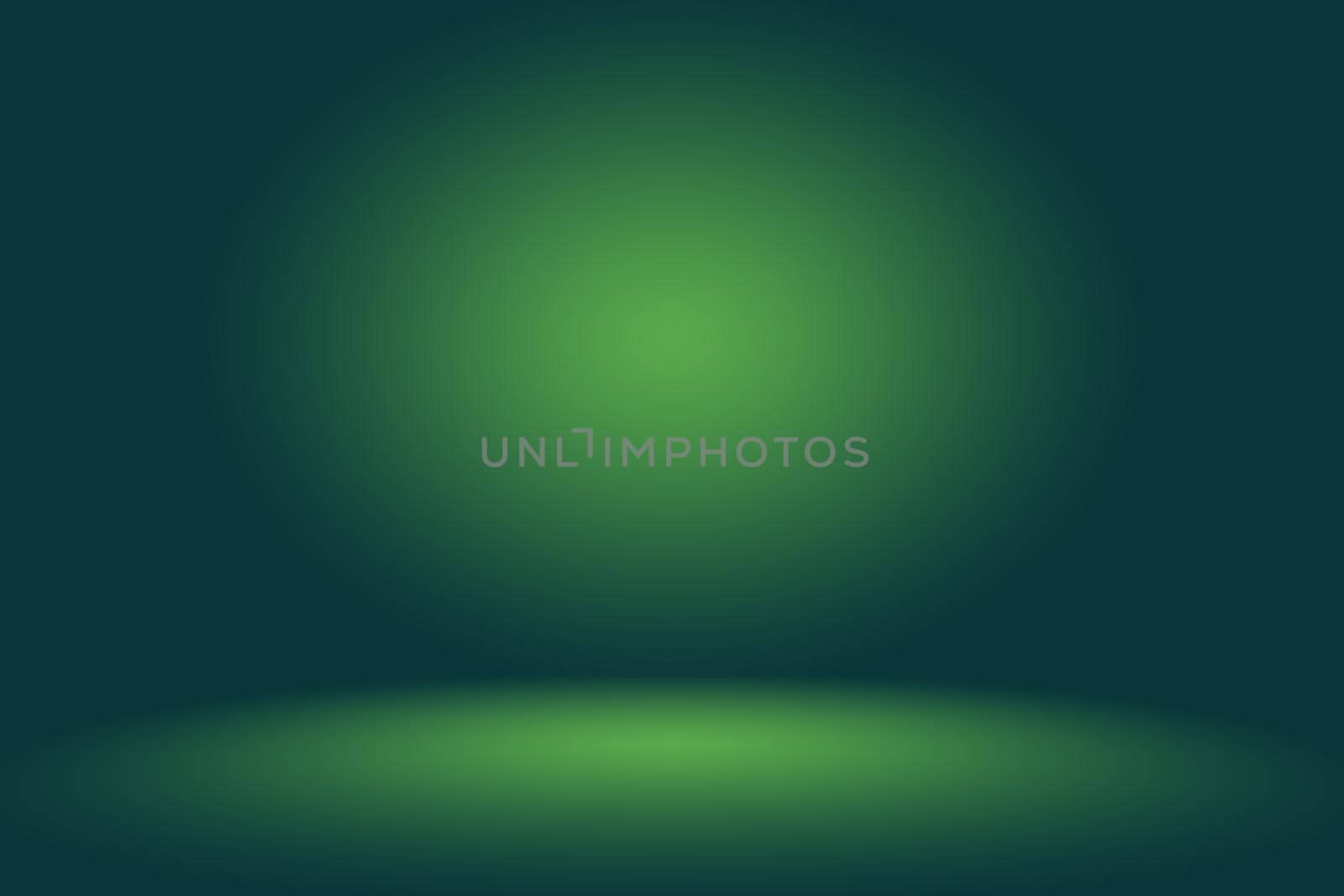 Empty Green Studio well use as background,website template,frame,business report.