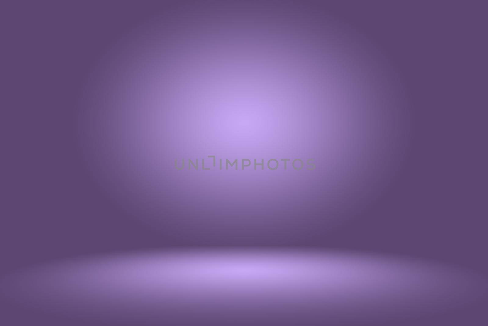 Studio Background Concept - Dark Gradient purple studio room background for product. by Benzoix