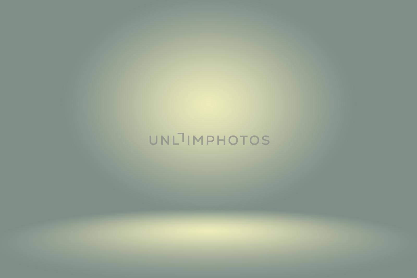 Abstract Empty Dark White Grey gradient with Black solid vignette lighting Studio wall and floor background well use as backdrop. Background empty white room with space for your text and picture.