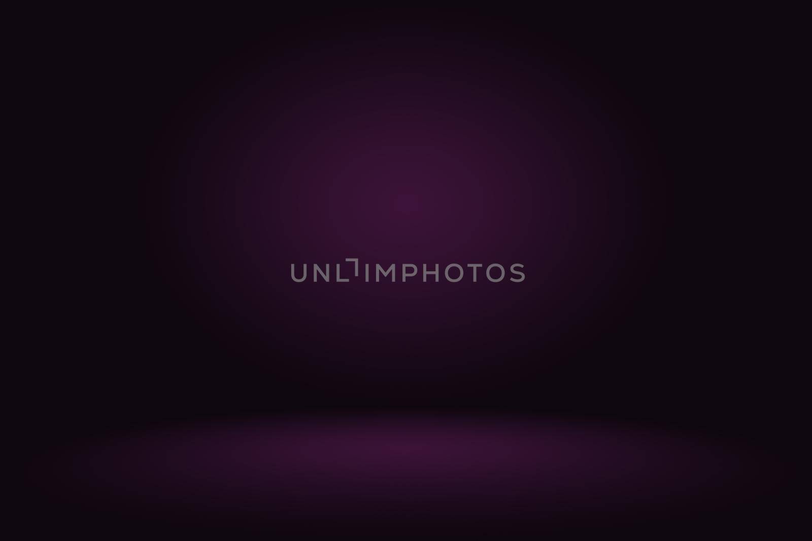 Studio Background Concept - Dark Gradient purple studio room background for product