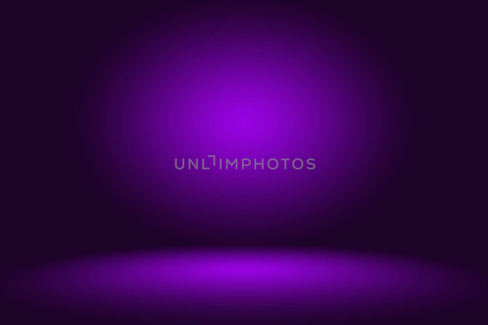 Studio Background Concept - Dark Gradient purple studio room background for product