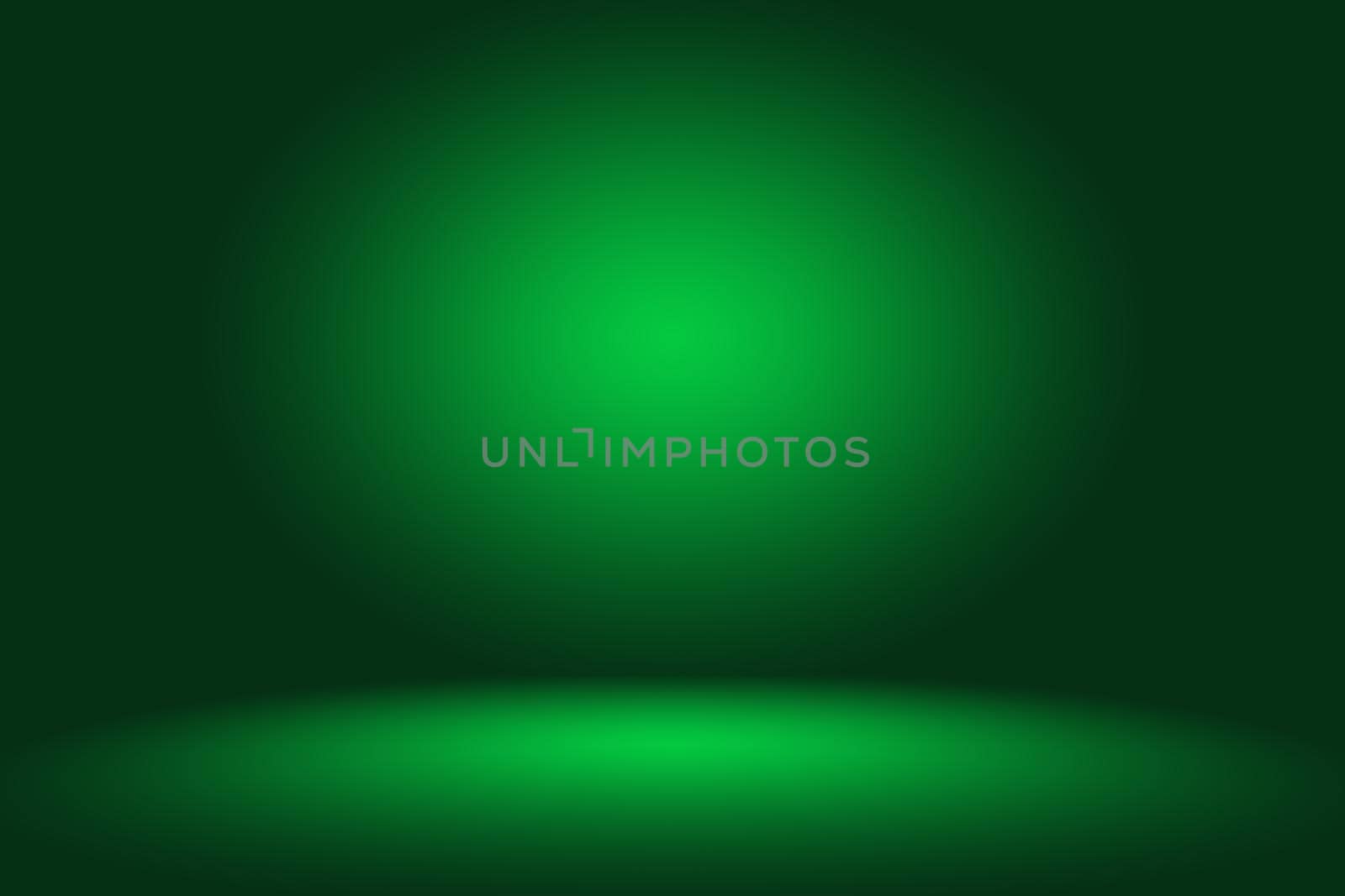 Empty Green Studio well use as background,website template,frame,business report.