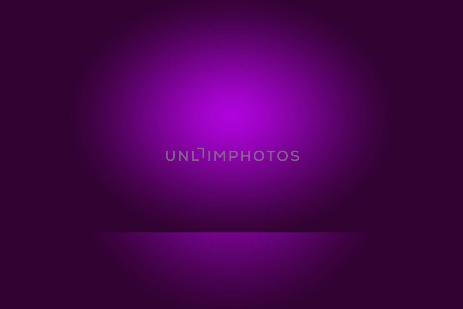 Studio Background Concept - Dark Gradient purple studio room background for product. by Benzoix