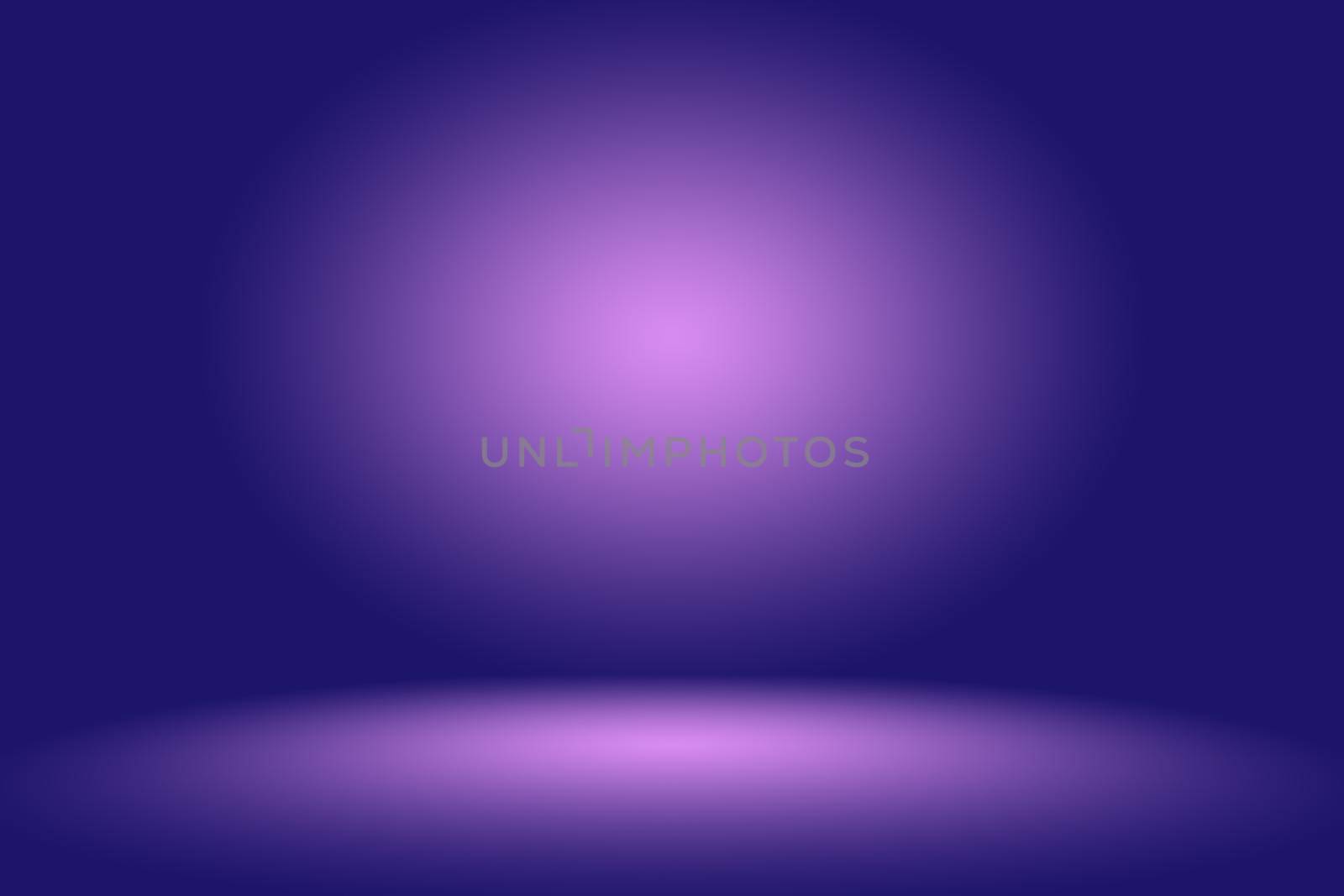 Studio Background Concept - Dark Gradient purple studio room background for product