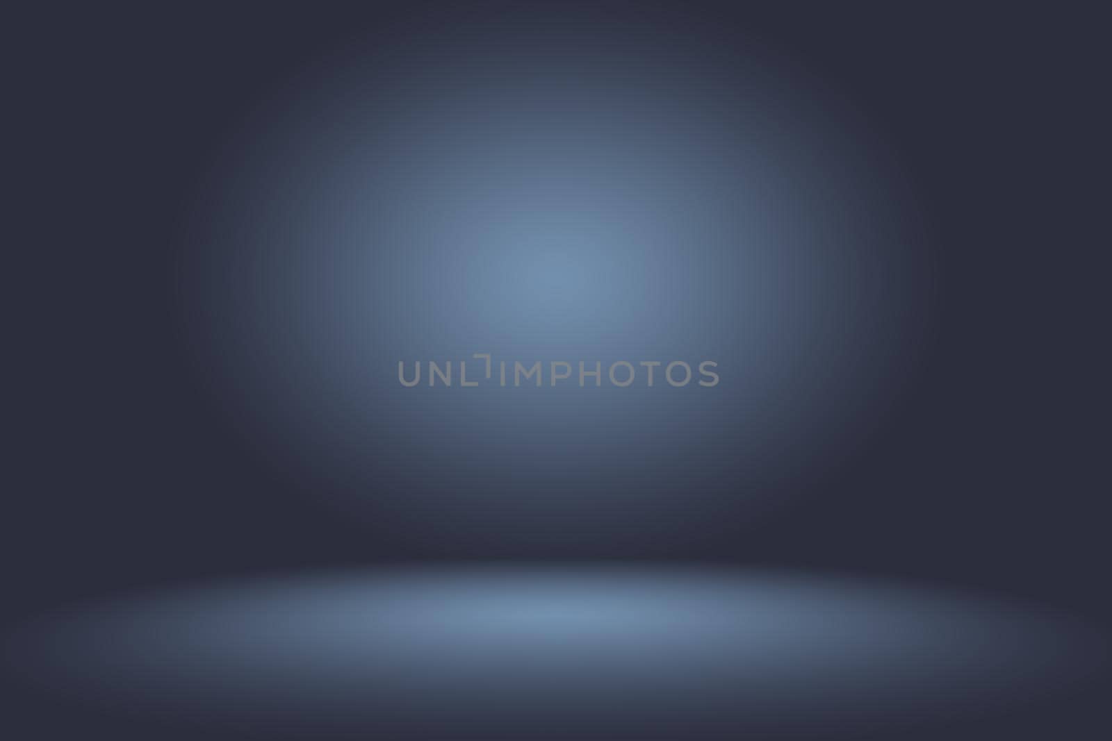 Abstract Smooth Dark blue with Black vignette Studio well use as background,business report,digital,website template,backdrop