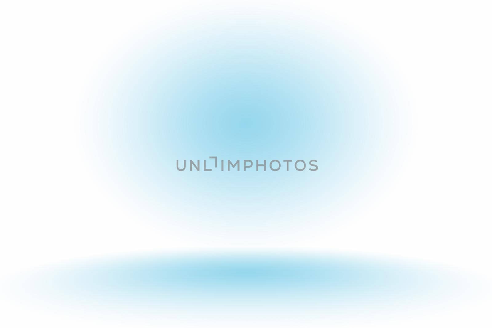 Gradient Blue abstract background. Smooth Dark blue with Black vignette Studio