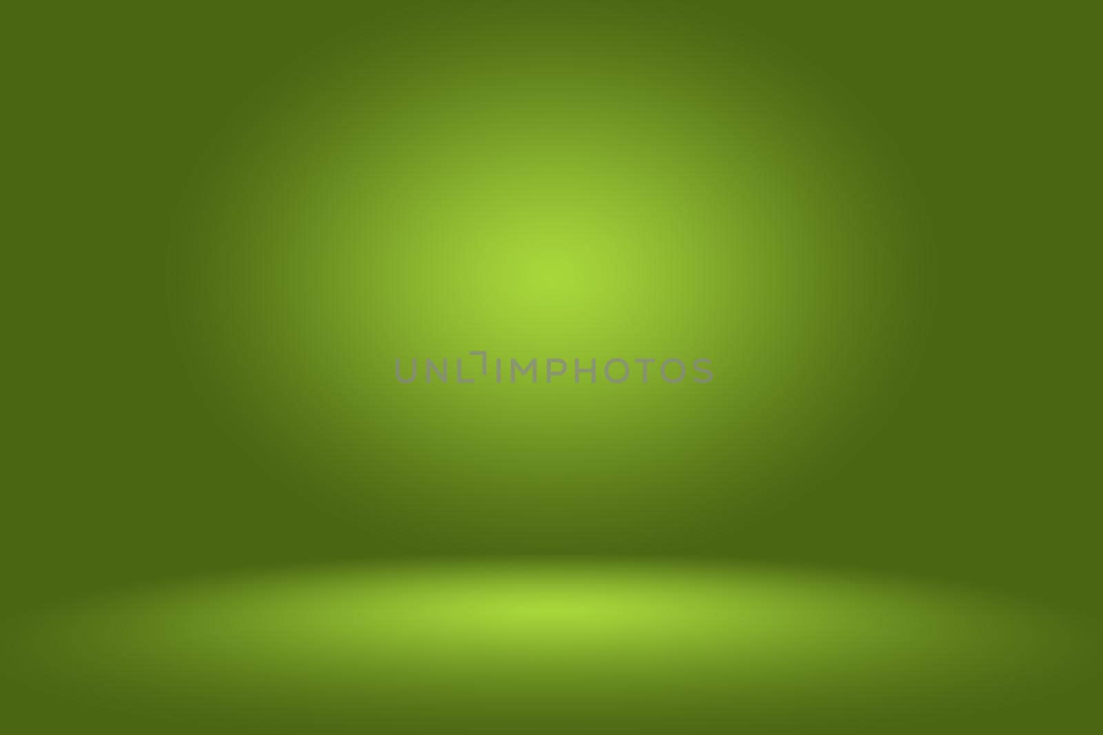 Empty Green Studio well use as background,website template,frame,business report.