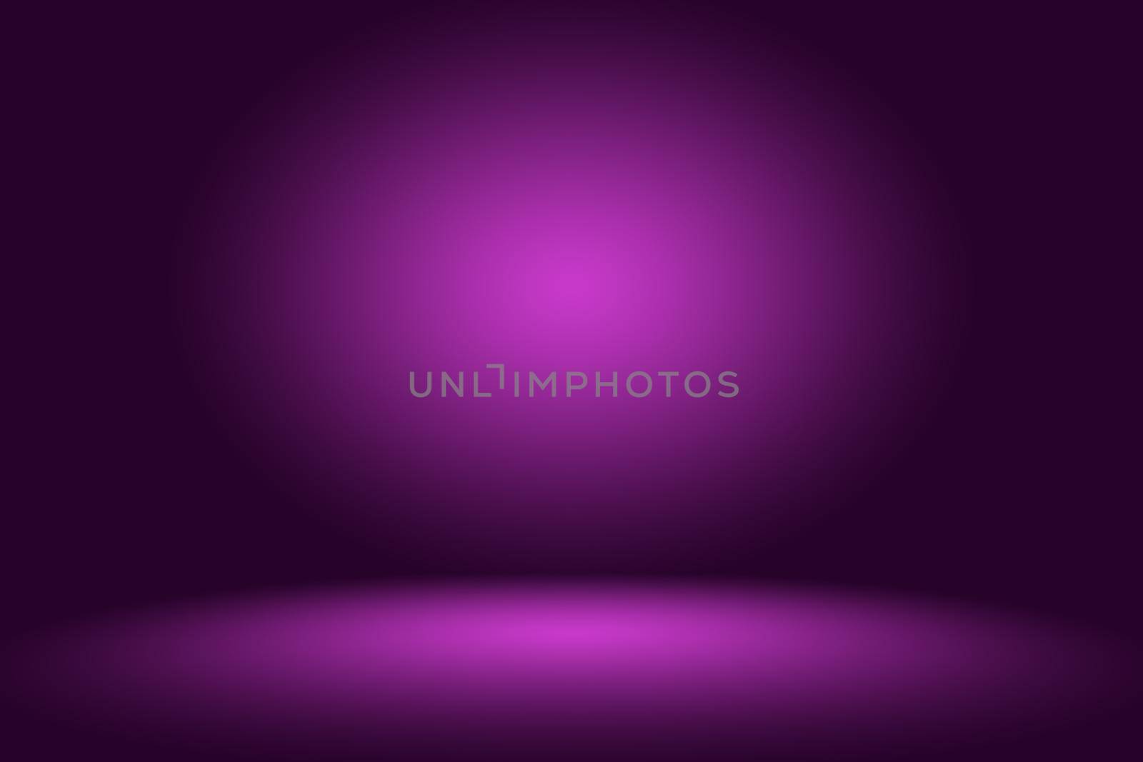 Studio Background Concept - Dark Gradient purple studio room background for product