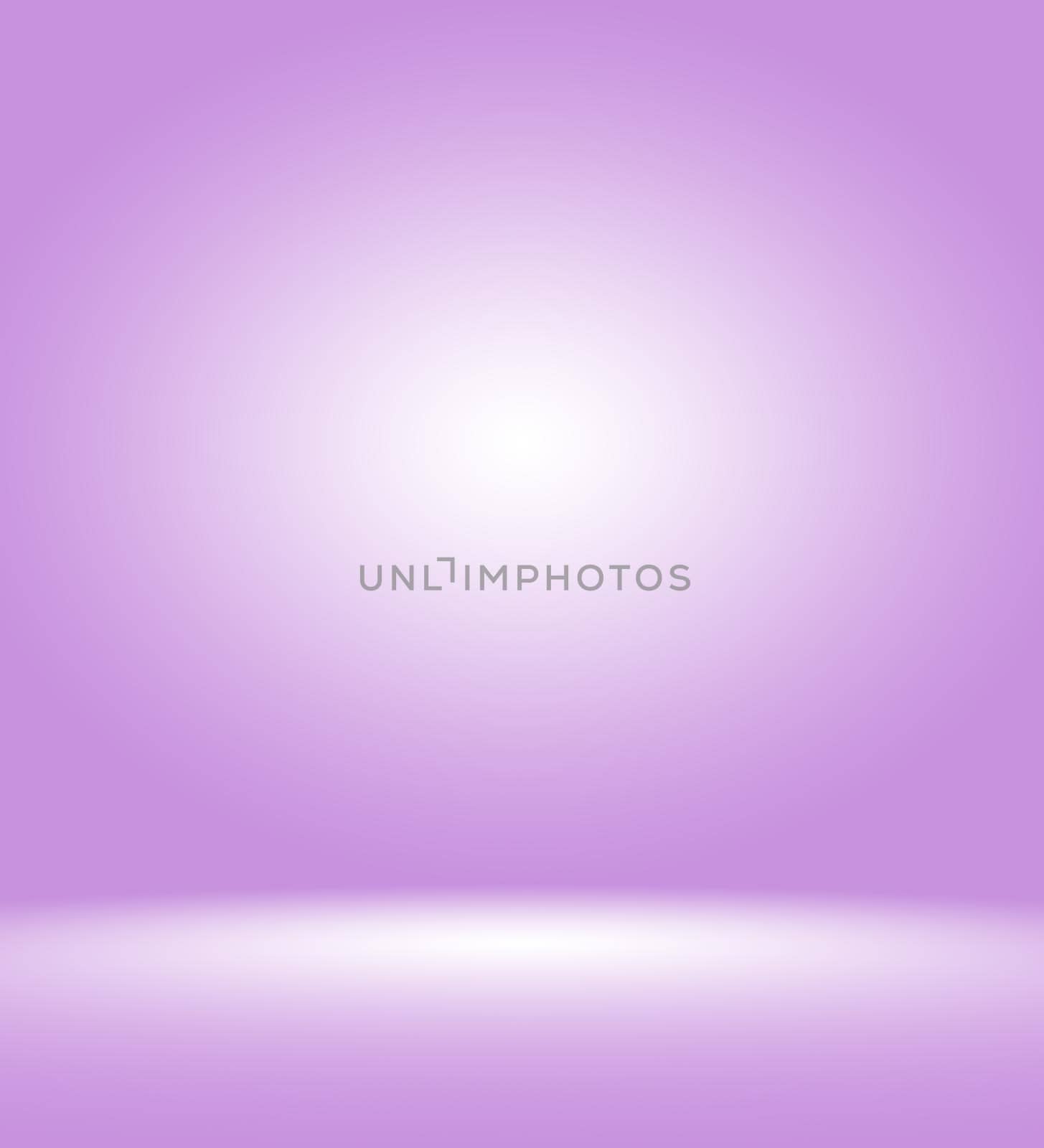 Studio Background Concept - abstract empty light gradient purple studio room background for product. by Benzoix