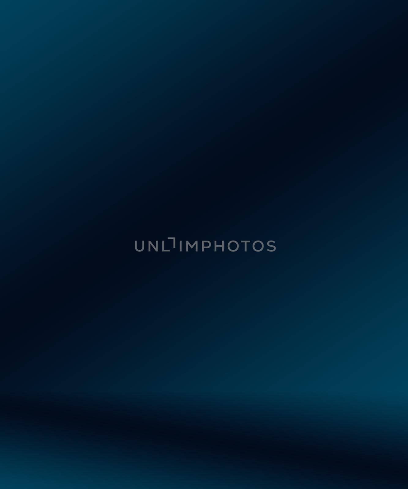 Gradient Blue abstract background. Smooth Dark blue with Black vignette Studio.