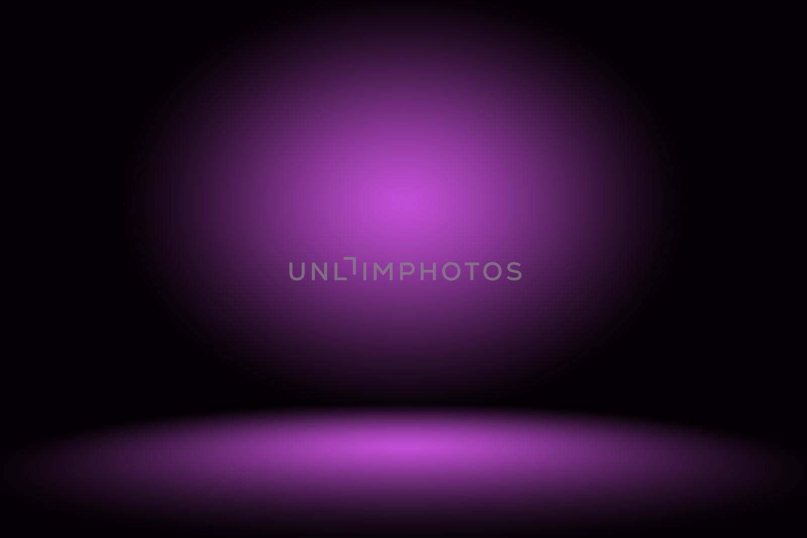 Studio Background Concept - Dark Gradient purple studio room background for product