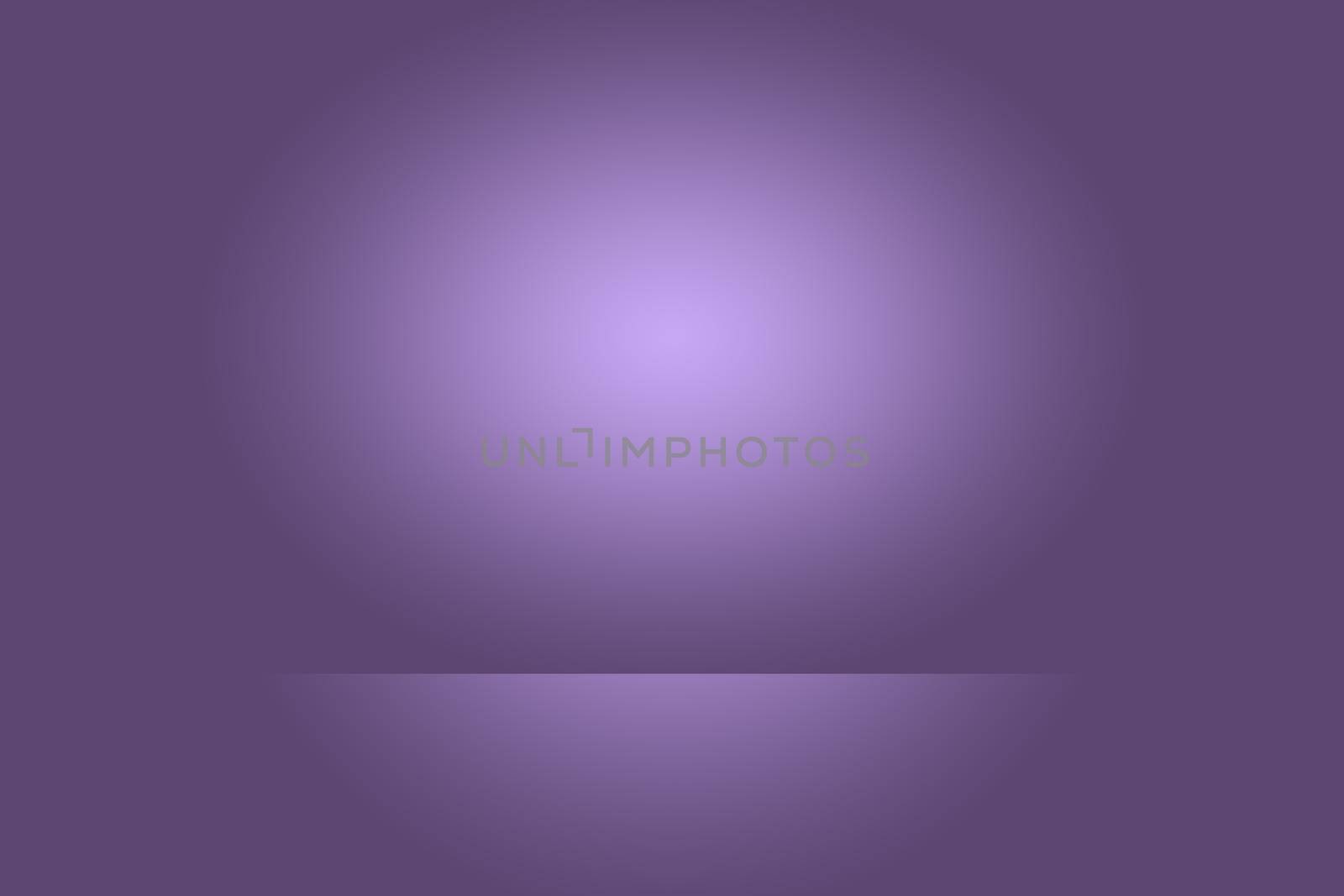 Studio Background Concept - Dark Gradient purple studio room background for product