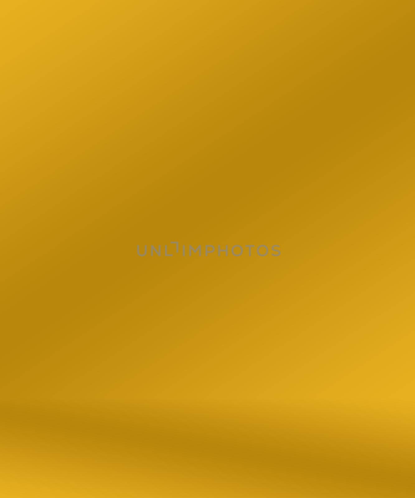 Abstract Luxury Gold yellow gradient studio wall, well use as background,layout,banner and product presentation. by Benzoix
