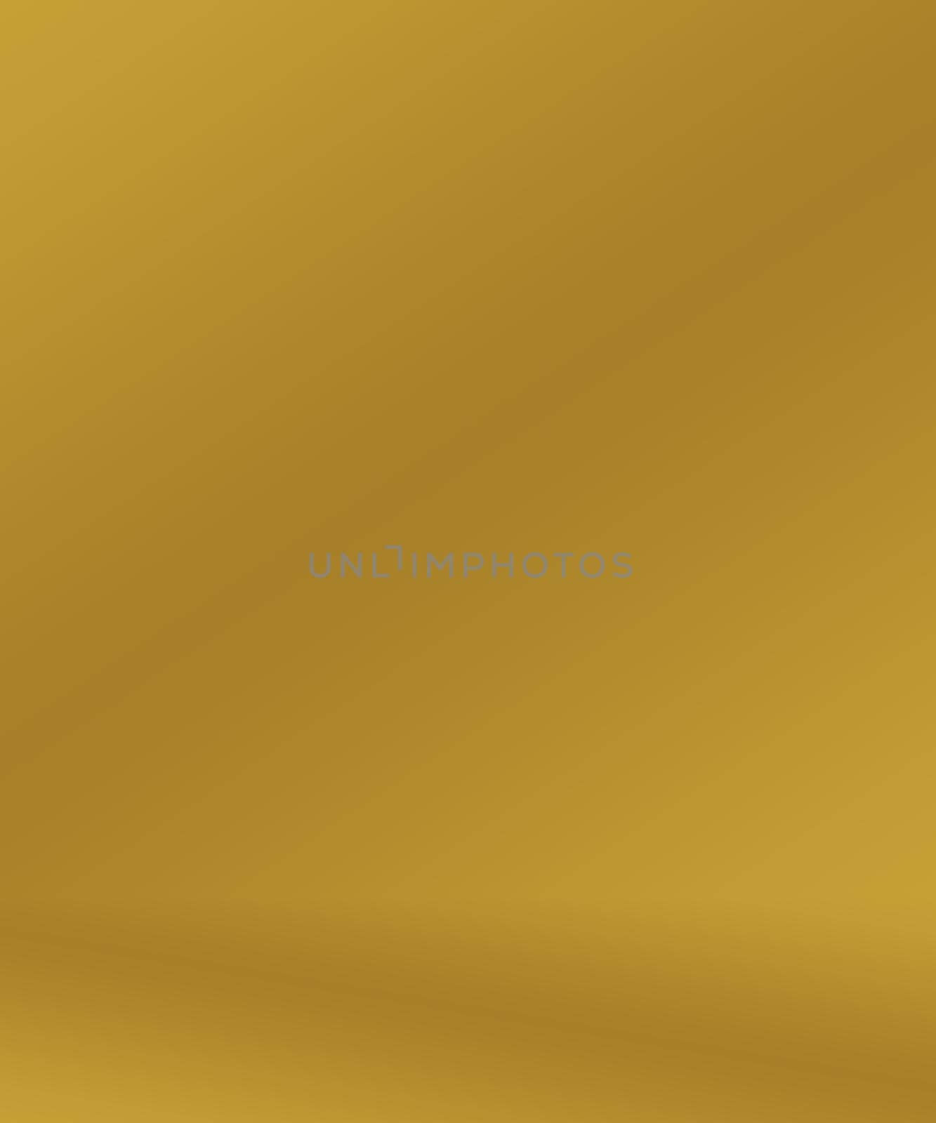 Abstract Luxury Gold yellow gradient studio wall, well use as background,layout,banner and product presentation