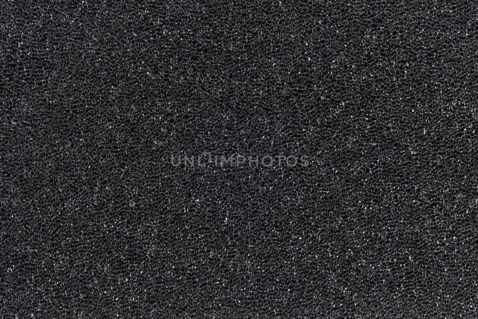 flat black foam rubber sponge texture and close-up background
