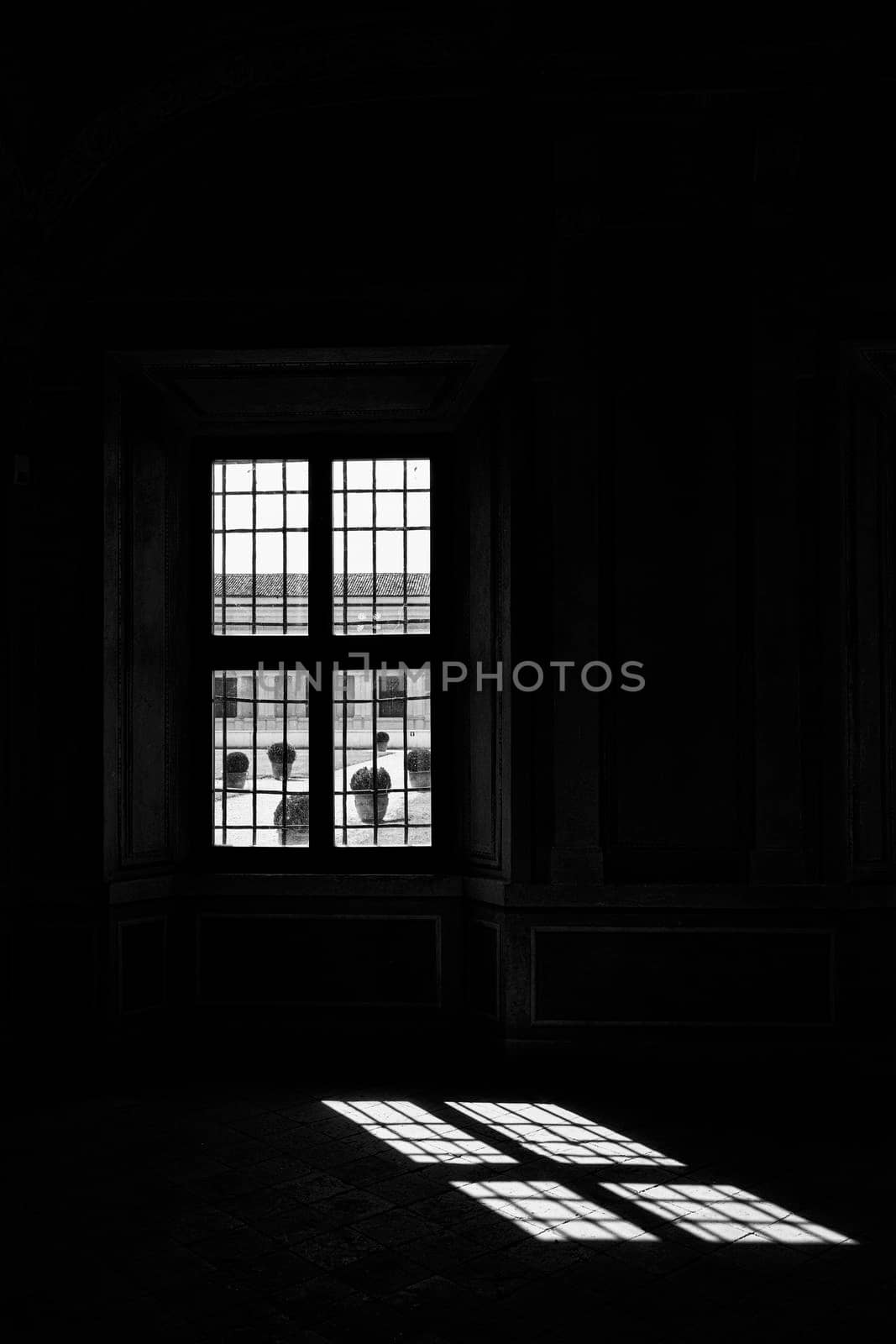 Mantua, Italy. July 13, 2021.  the sunlight coming in through the window and reflecting on the floor