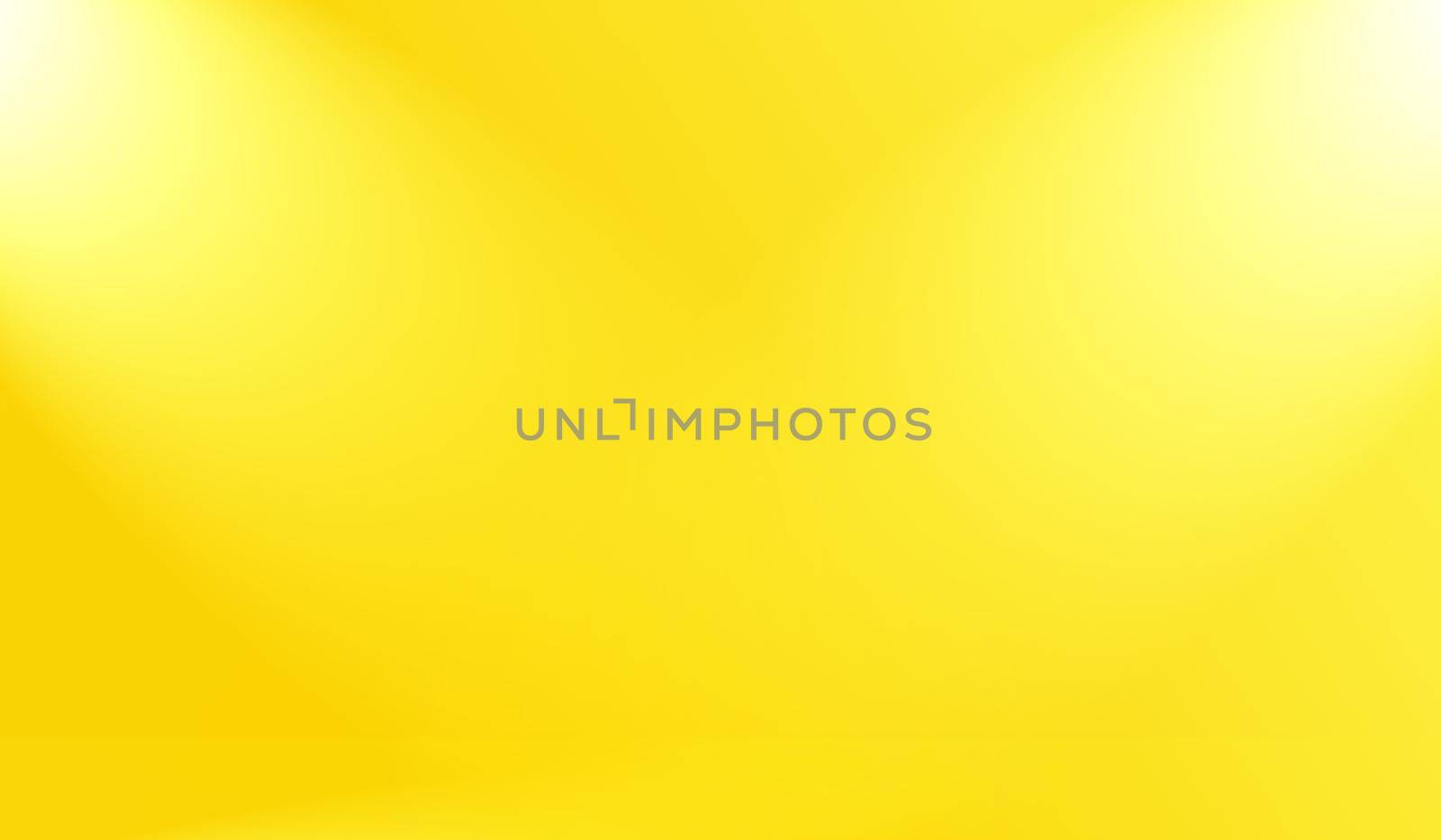 Magic abstract soft colors of shining yellow gradient studio background