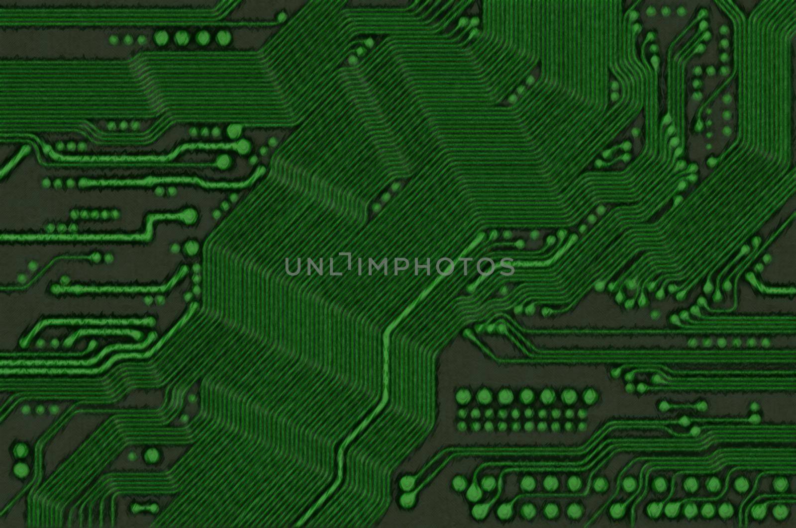 Abstract detail of the printed circuit board - technology texture