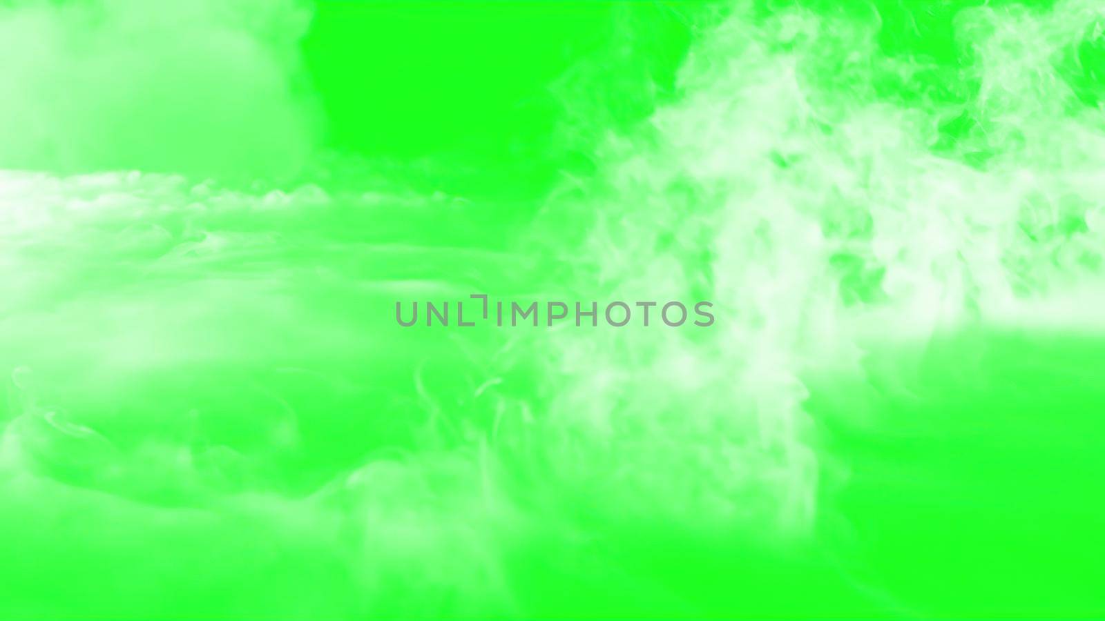 3d illustration - Clouds On The Green Screen Background by vitanovski