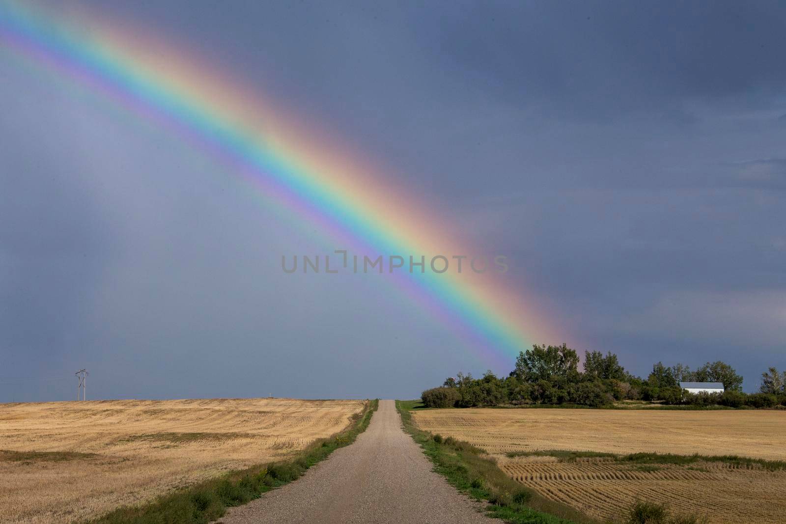 Prairie Rainbow in Saskatchewan Canada Beautiful Scene