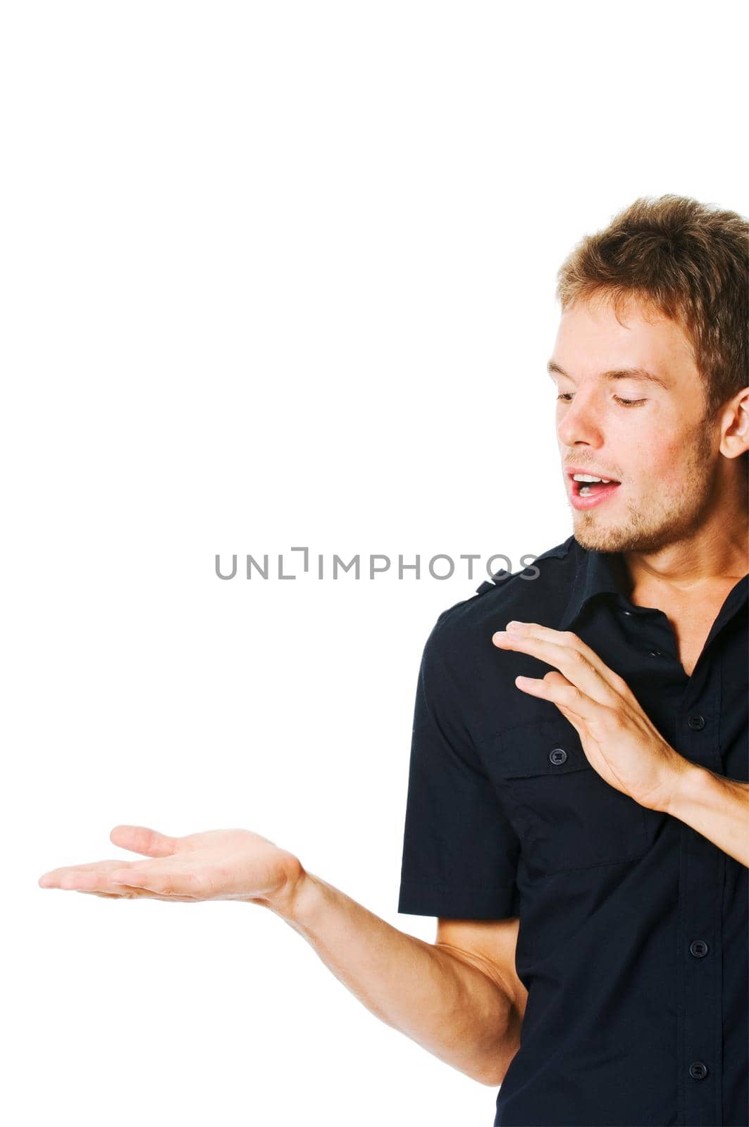 man isolated