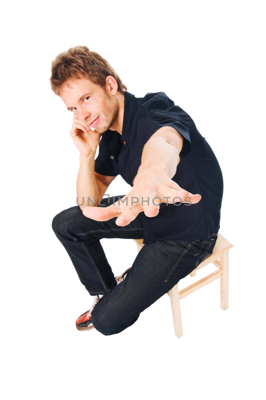 man isolated