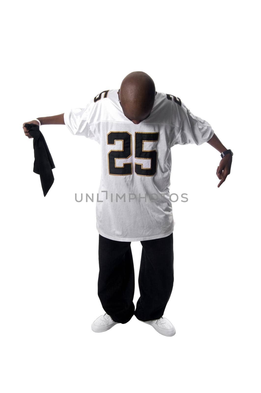 Cool young hip-hop dancer making a move