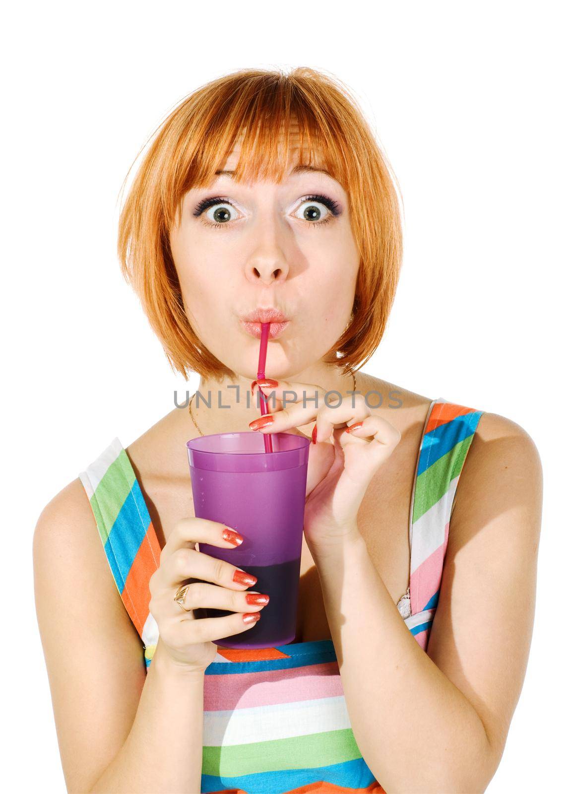 beautiful girl isolated