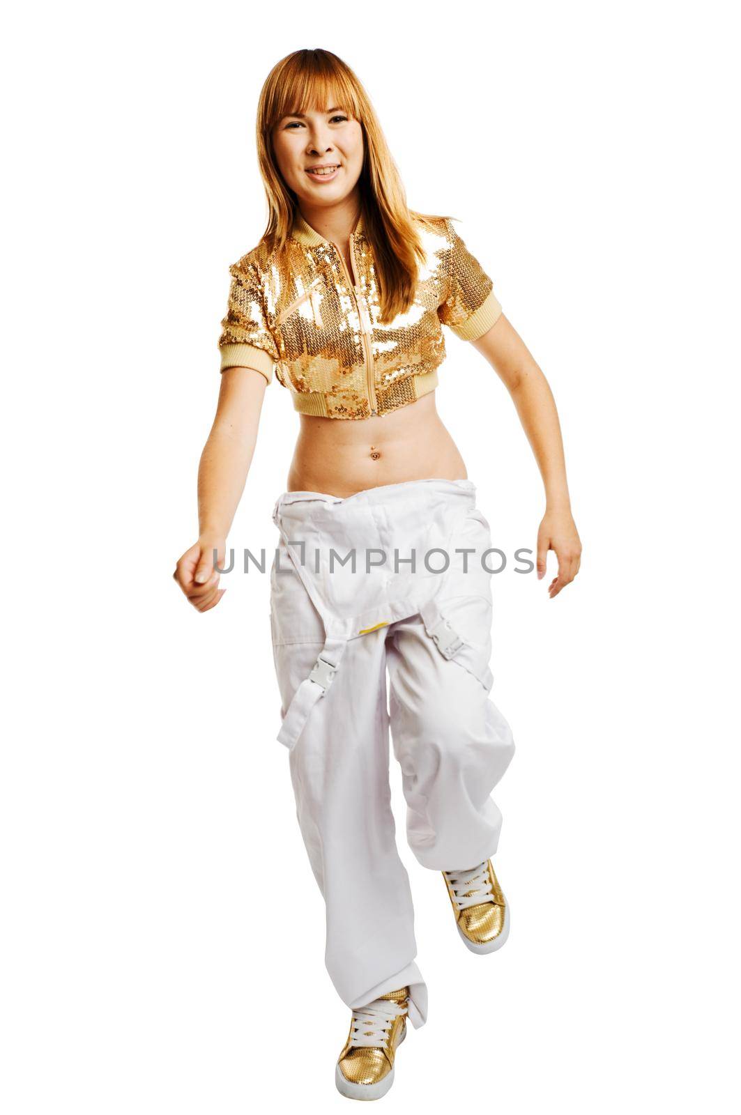Beautiful dancer isolated