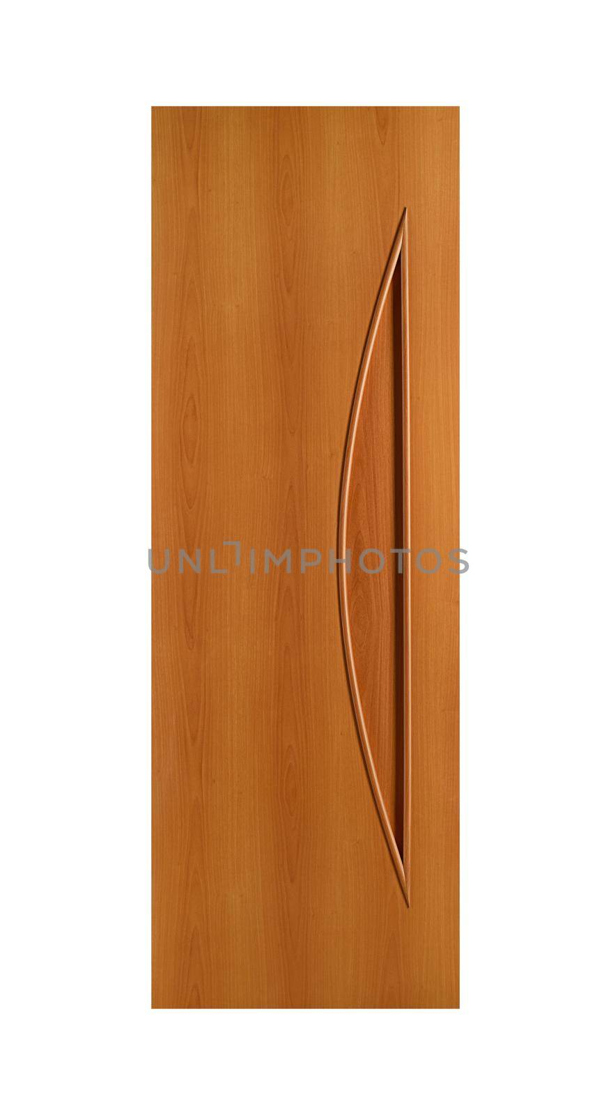 Common house interior door isolated on white background