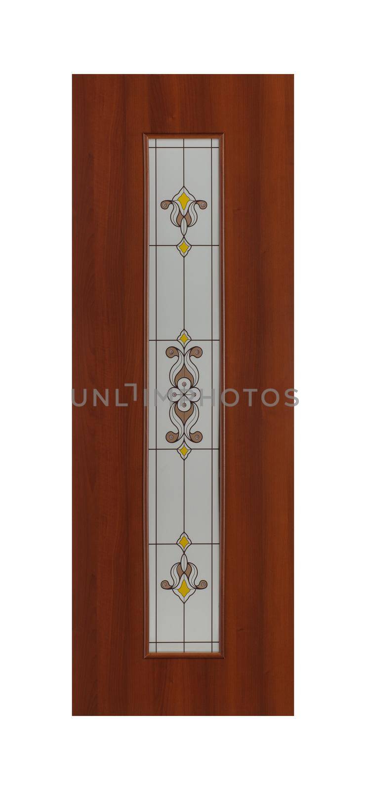 Common house interior door isolated on white background