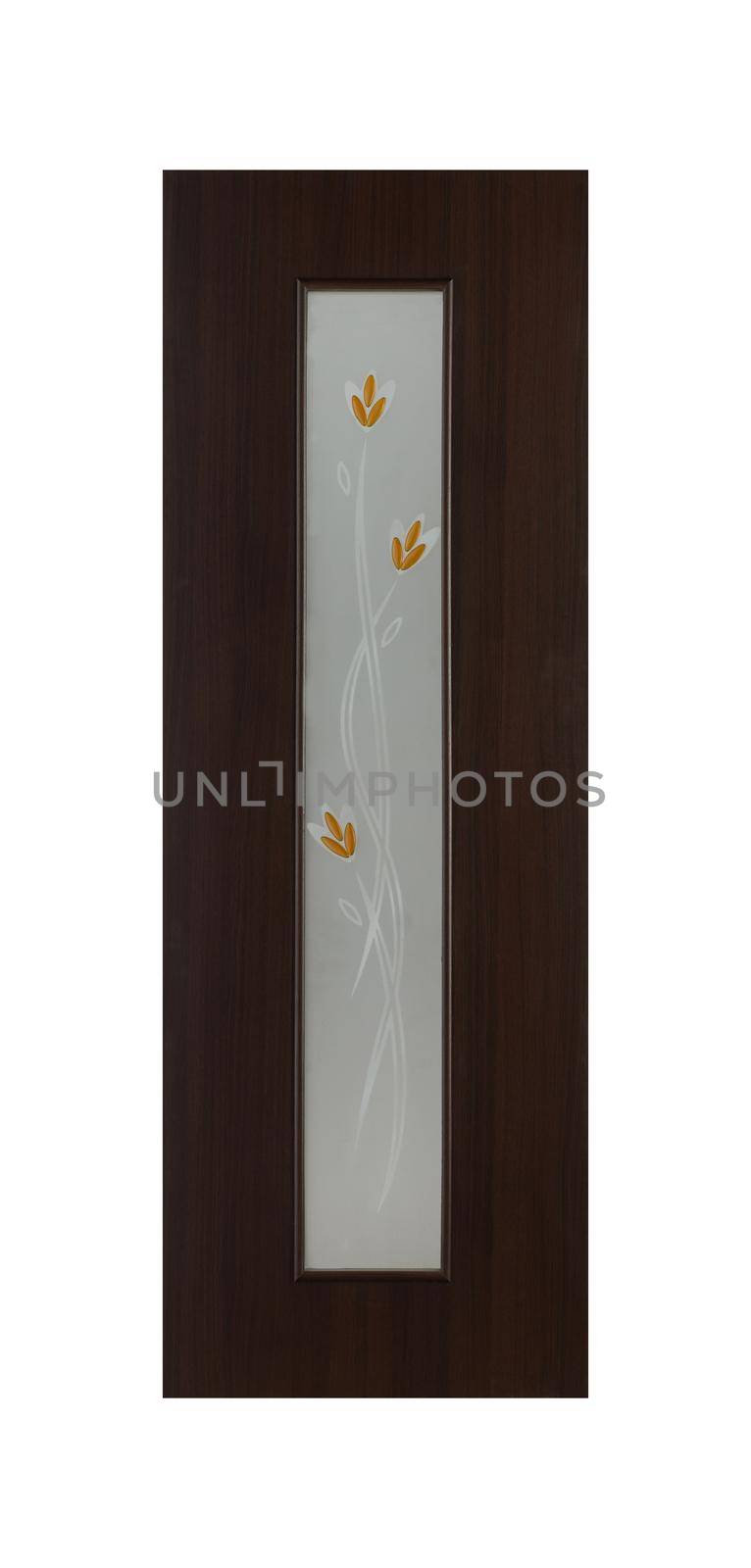 Common house interior door isolated on white background