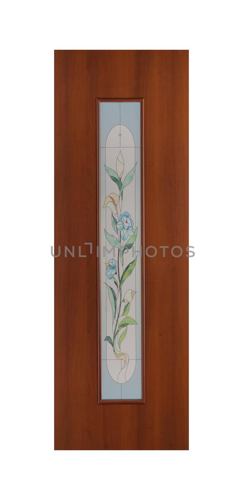 Common house interior door isolated on white background