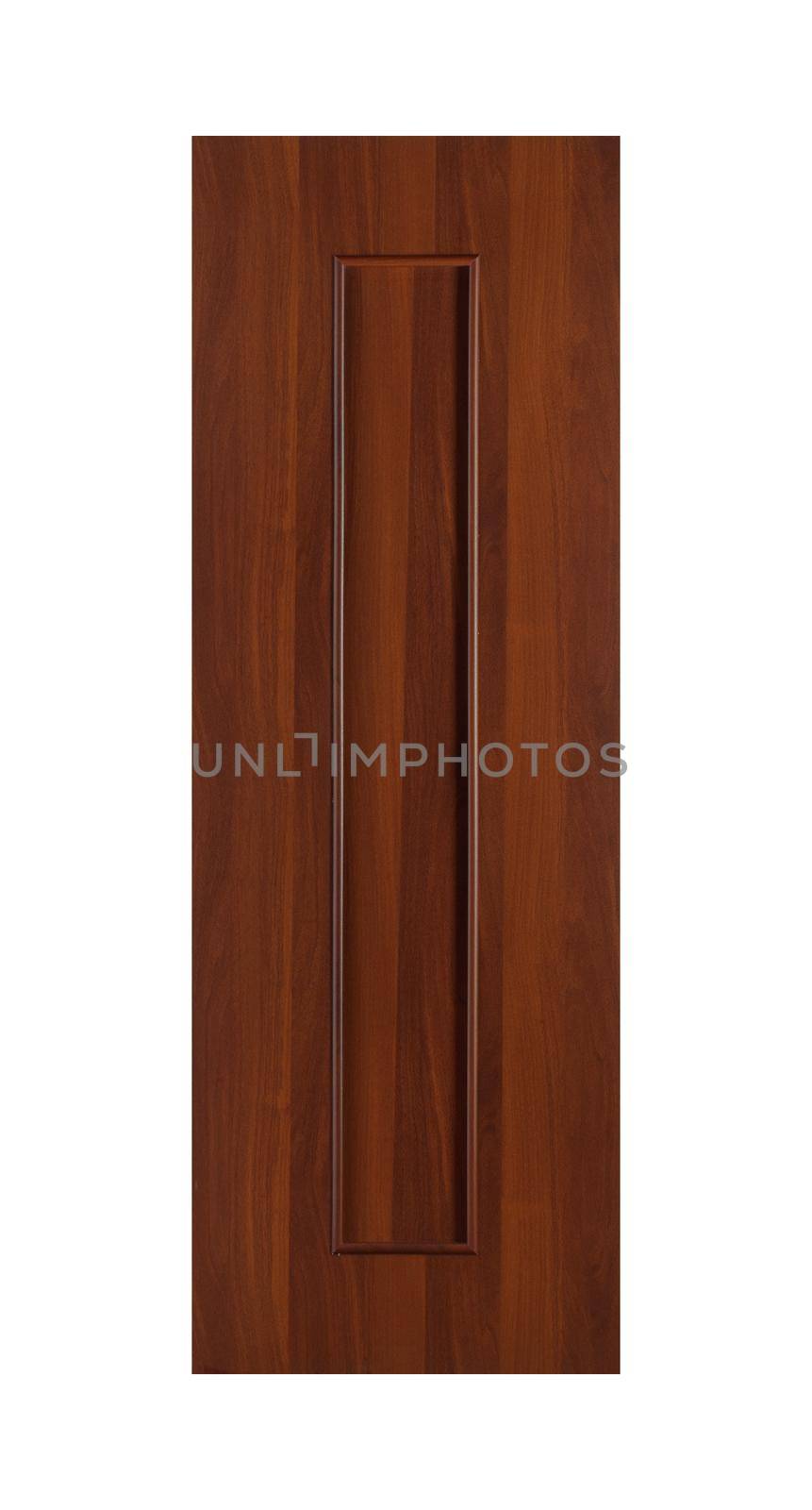Common house interior door isolated on white background