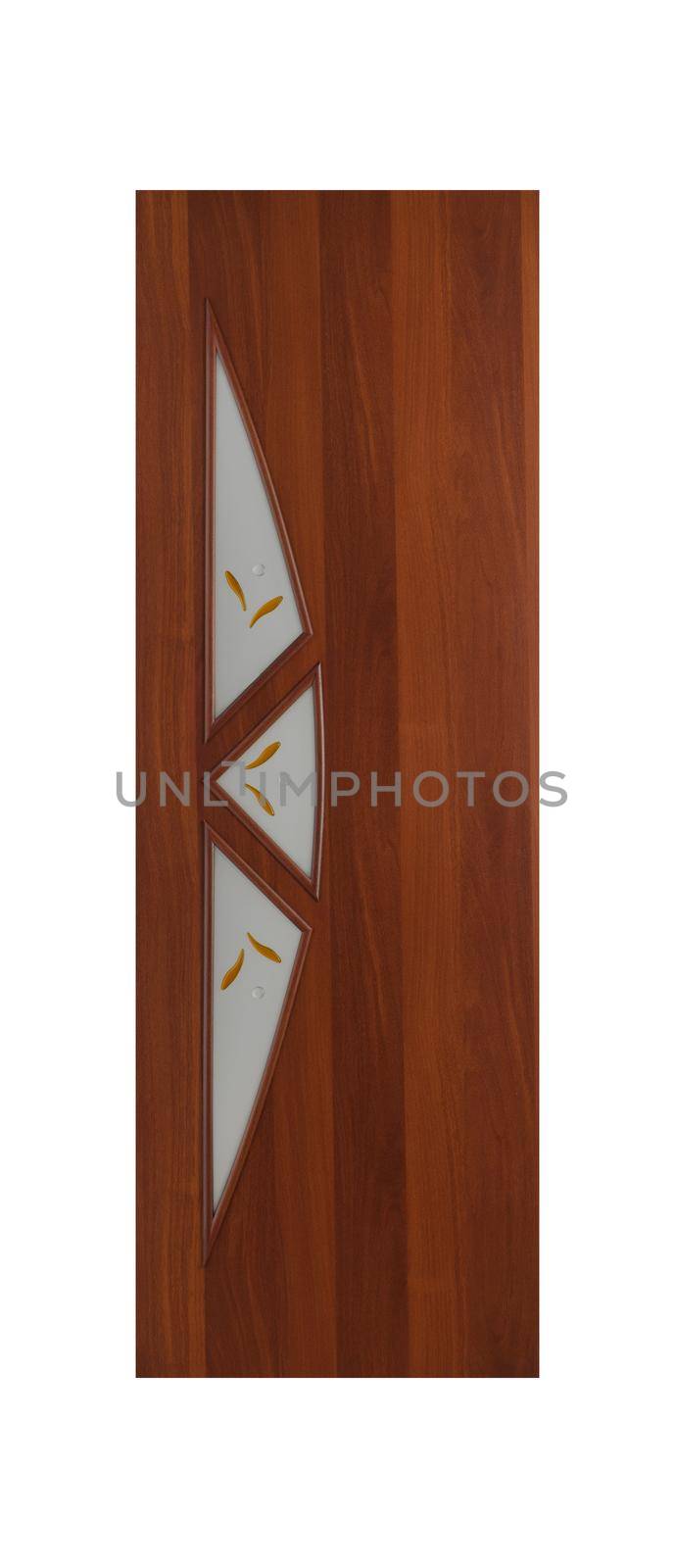 Common house interior door isolated on white background
