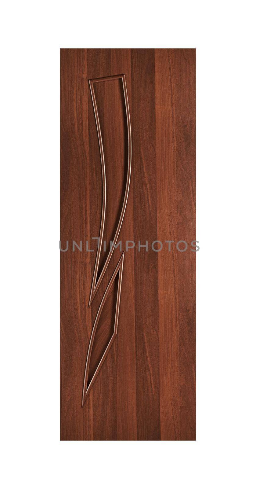 Common house interior door isolated on white background