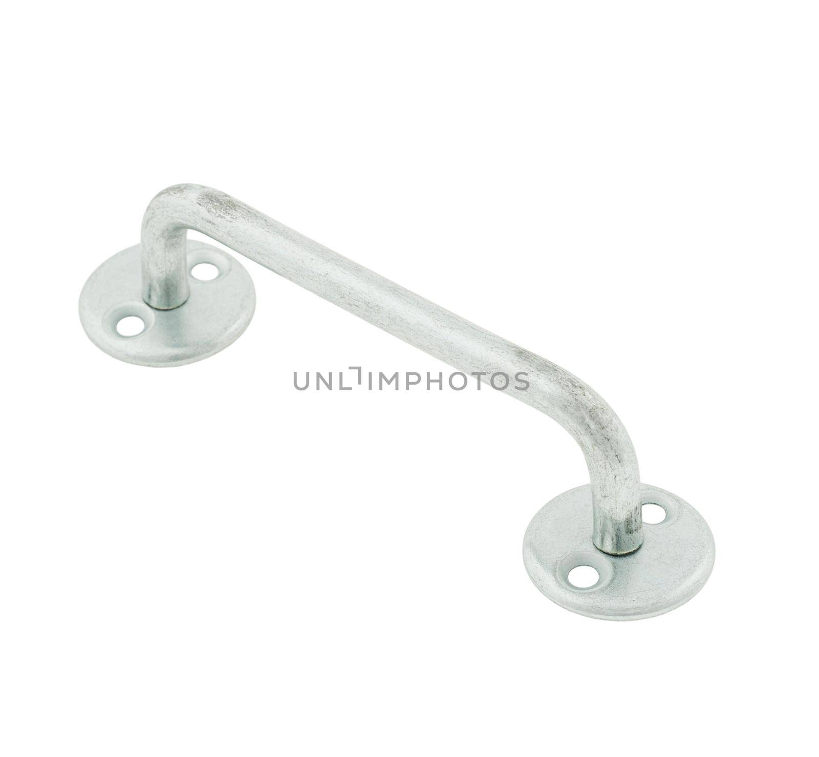 Simple door handle isolated on white background
