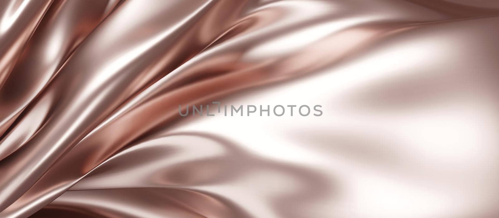 Rose gold luxury fabric background 3d render by Myimagine