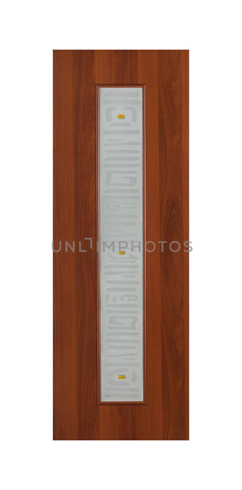 Common house interior door isolated on white background