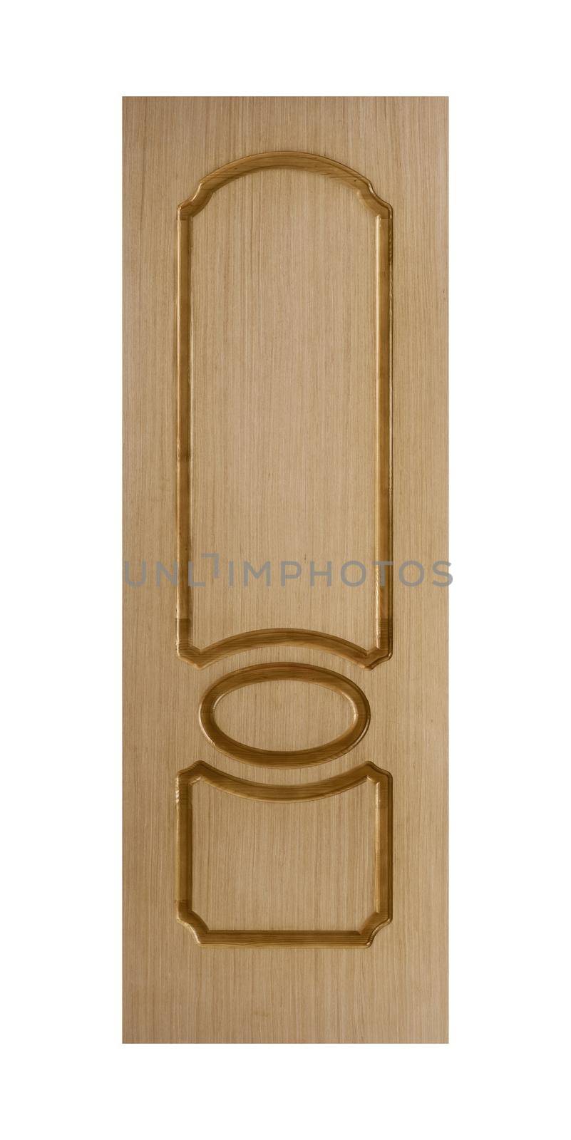 Common house interior door isolated on white background