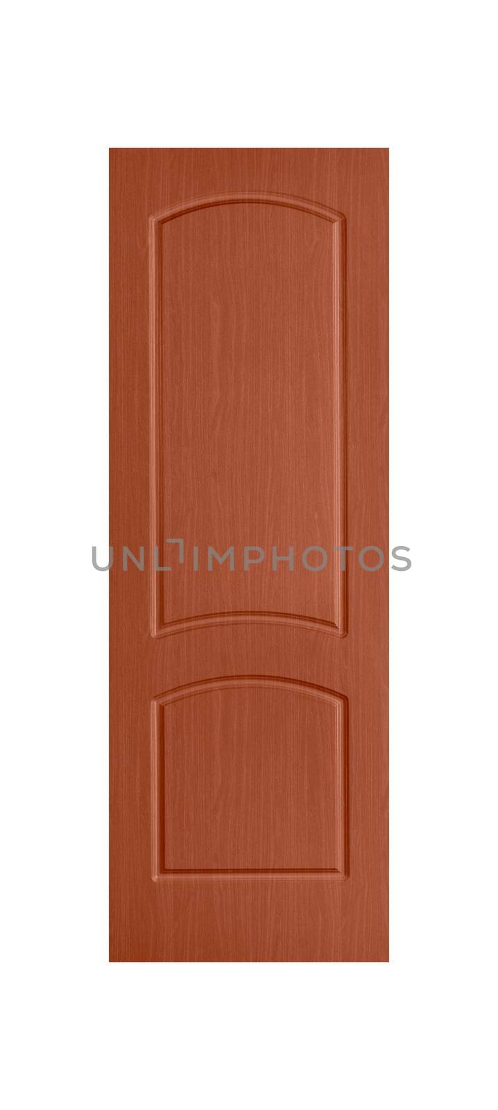 Common house interior door isolated on white background